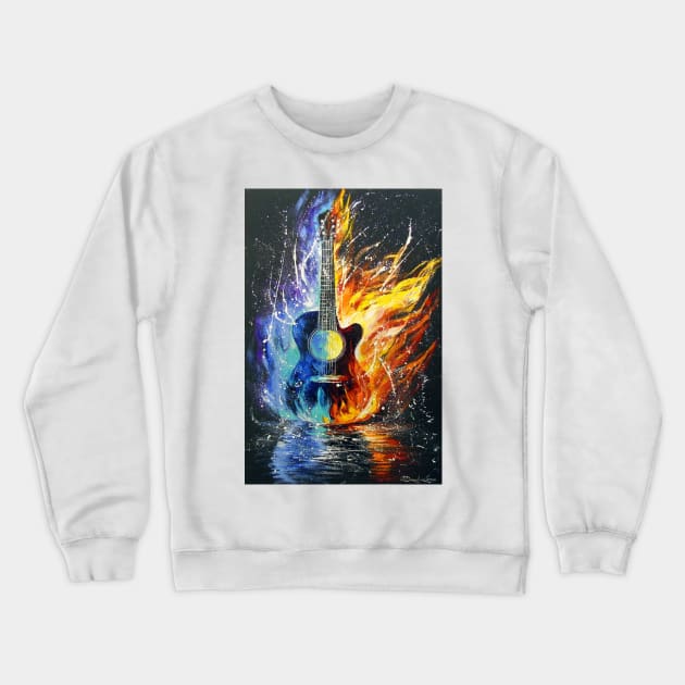 Bass guitar Crewneck Sweatshirt by OLHADARCHUKART